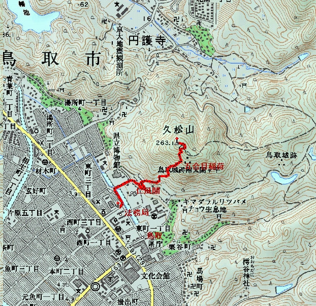 鳥取県鳥取市 久松山